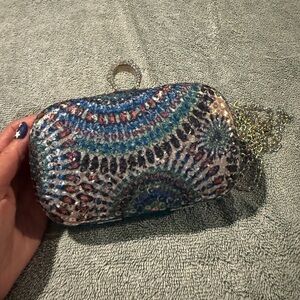 Multicolor Beaded Clutch